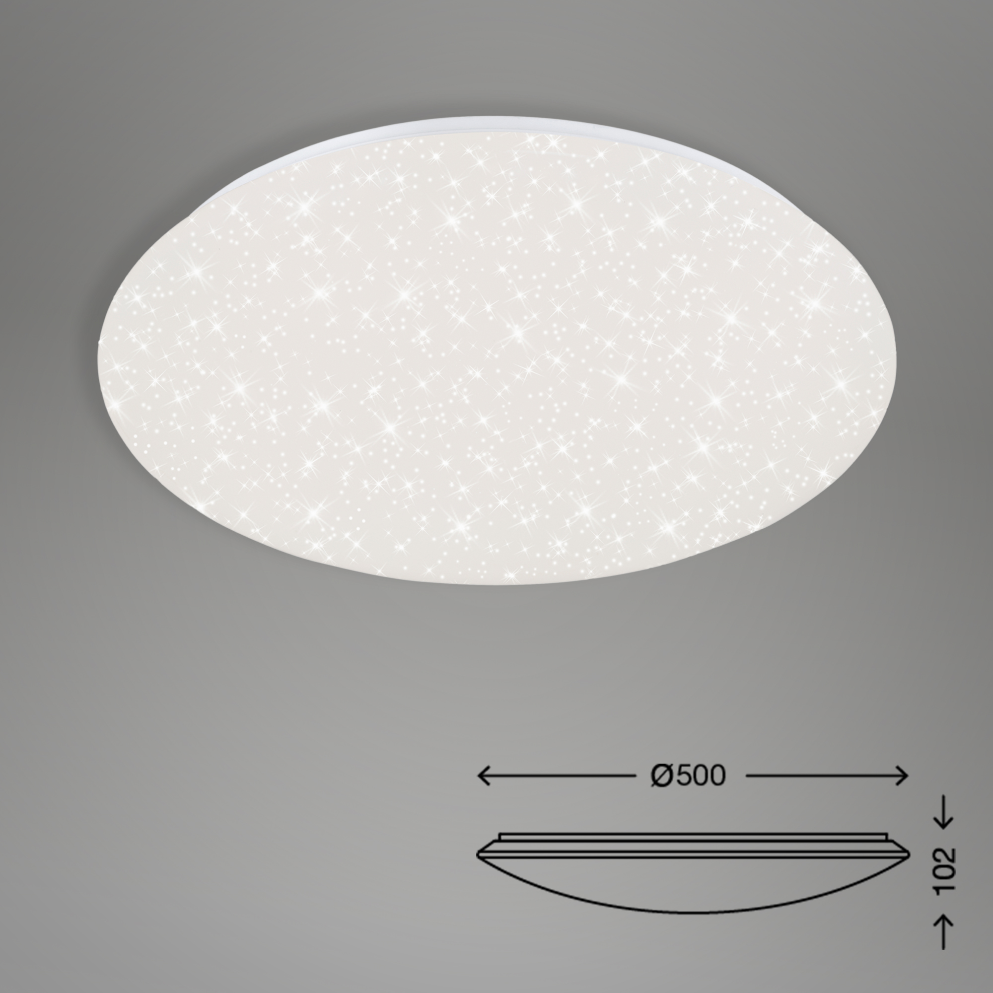 LED-Deckenleuchte 'Verb' Ø 48,5 x 7,5 cm dimmbar 38W 4400 lm weiß + product picture