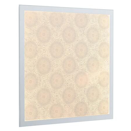 2. Bild von Deckenleuchte 'Lumix Pattern' 800 lm 11,5 W 50 x 50 cm aluminiumfarben