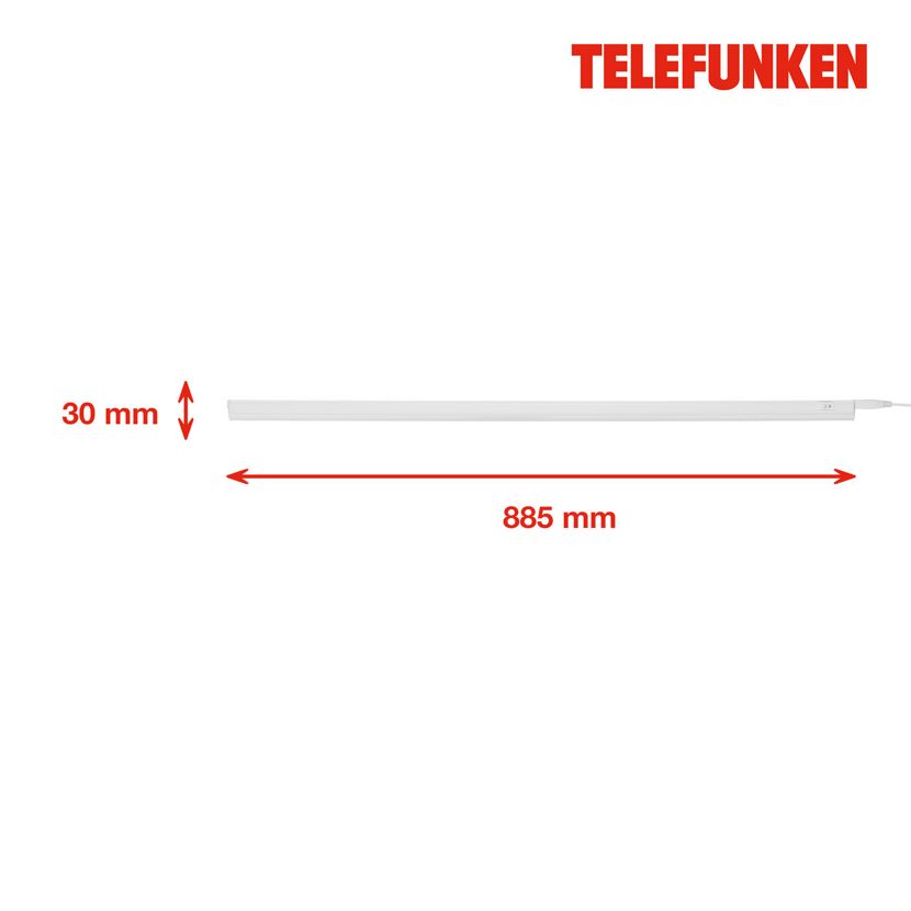 LED-Unterbauleuchte 'Poseidon' weiß 1300 lm
