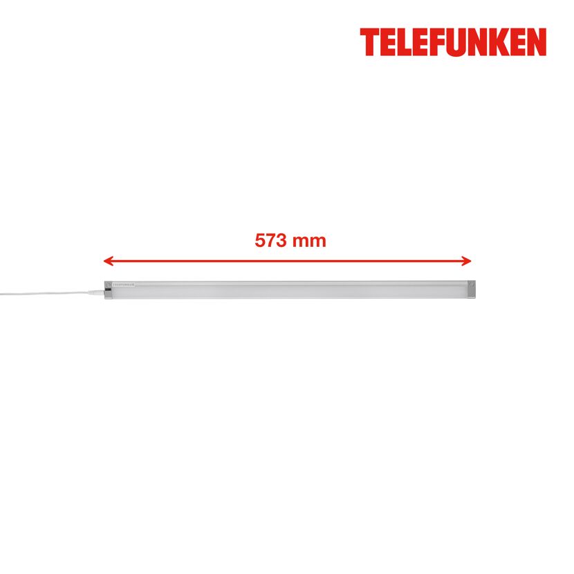 LED-Unterbauleuchte 8 W 800 lm 57,3 cm, silbern