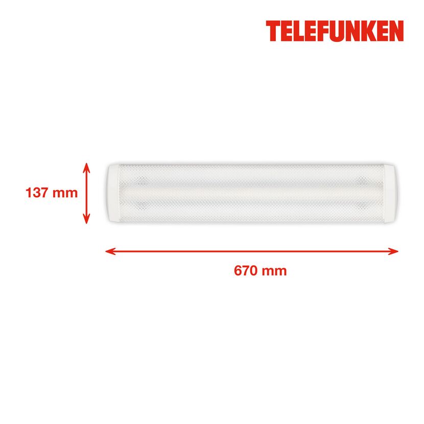 LED-Deckenleuchte 'Artemis' weiß 1600 lm, 67 x 13,7 cm