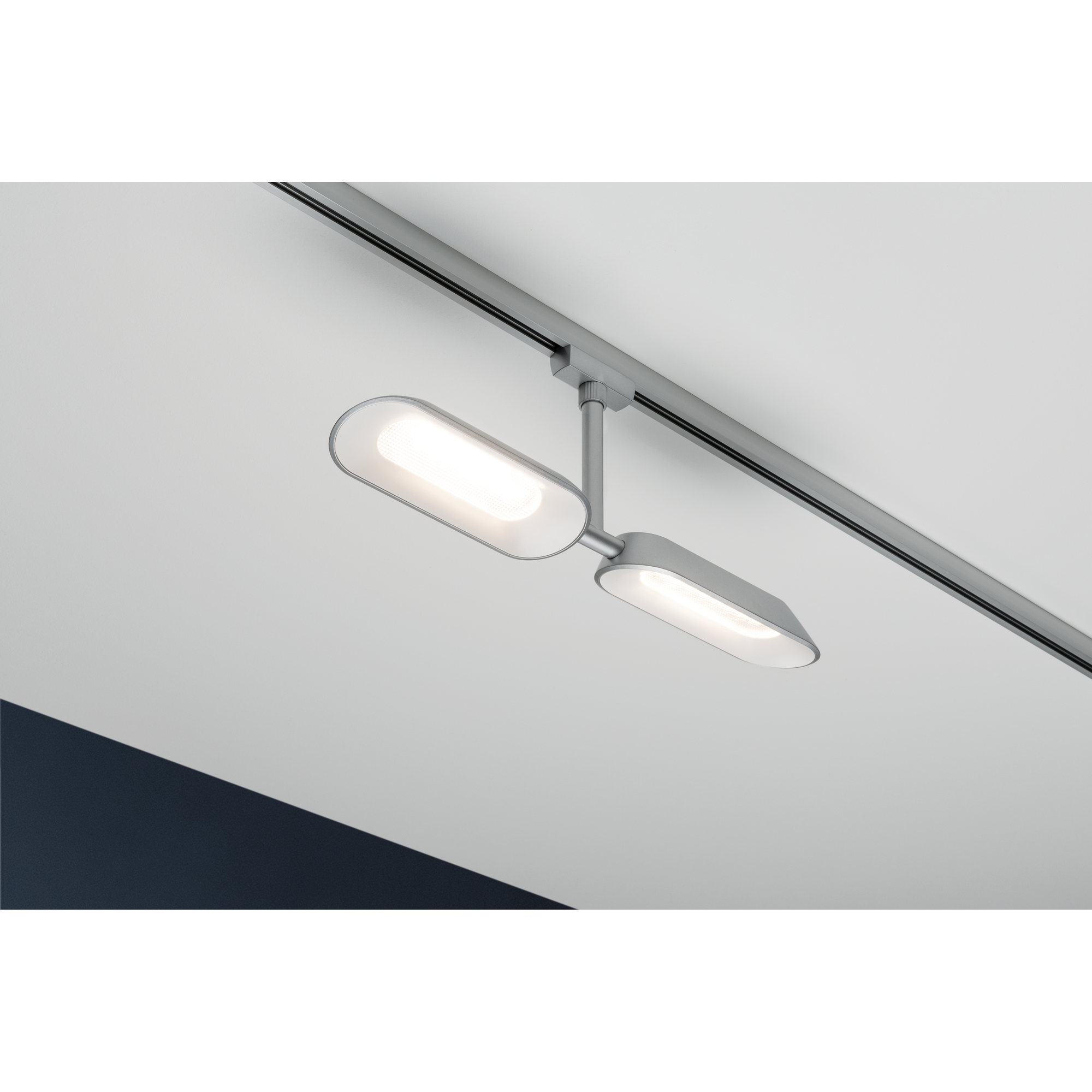 LED-Spot URail System 'Dipper' 2x8 W Chrom matt/weiß dimmbar + product picture