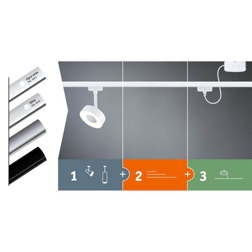 Endkappe URail Universal 2er Pack Chrom matt