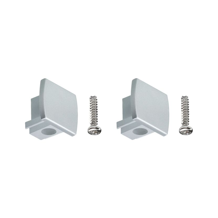Endkappe URail Universal 2er Pack Chrom matt