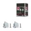 Endkappe URail Universal 2er Pack Chrom matt