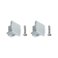 Endkappe URail Universal 2er Pack Chrom matt