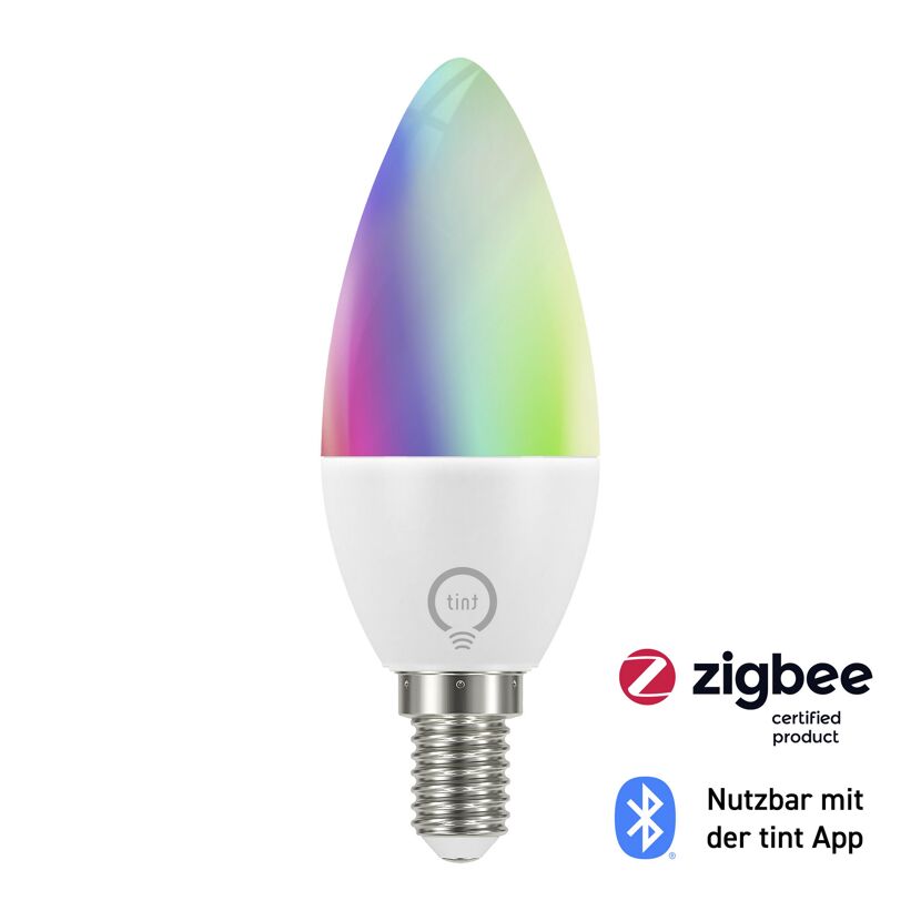 LED-Leuchtmittel 'tint' dimmbar Kerze E14 6 W 470 lm RGB - tunable white