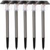 Solar-Spießlampenset neutralweiß IP 44 Ø 12,8 x 40,2 cm 5 Stück