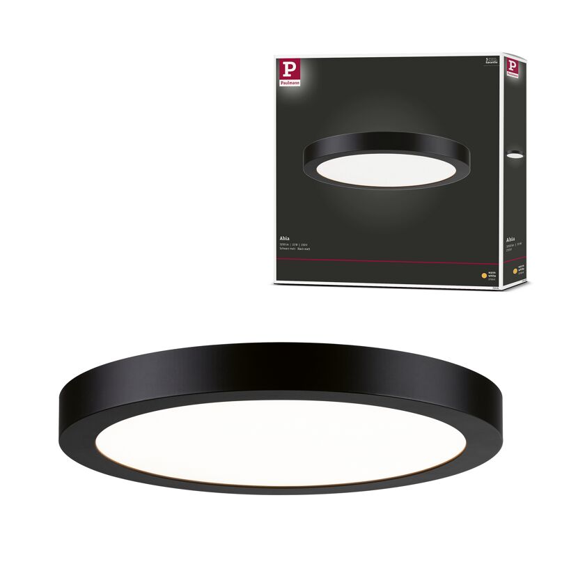 LED-Panel 'Abia' 22 W 30,0 cm Schwarz