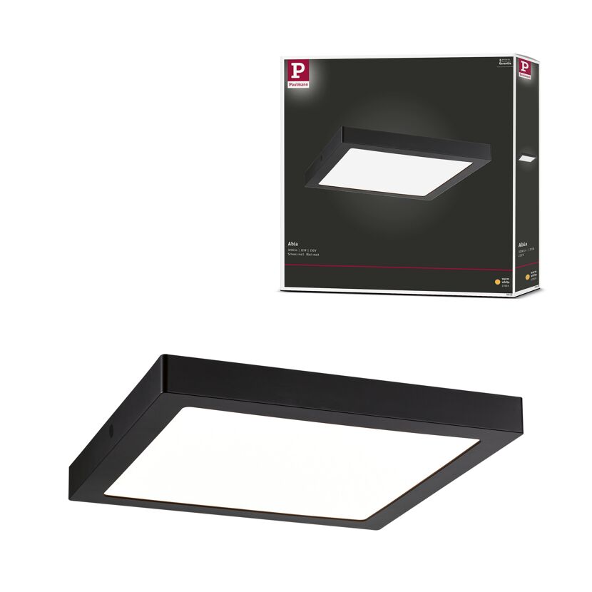 LED-Panel 'Abia' schwarz 22 W 30 x 30 cm