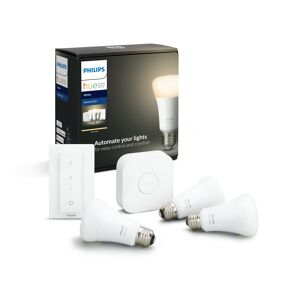 Starter-Set 'Hue White' inkl. 3 x LED-Lampe E27 9,5 W und Dimmschalter