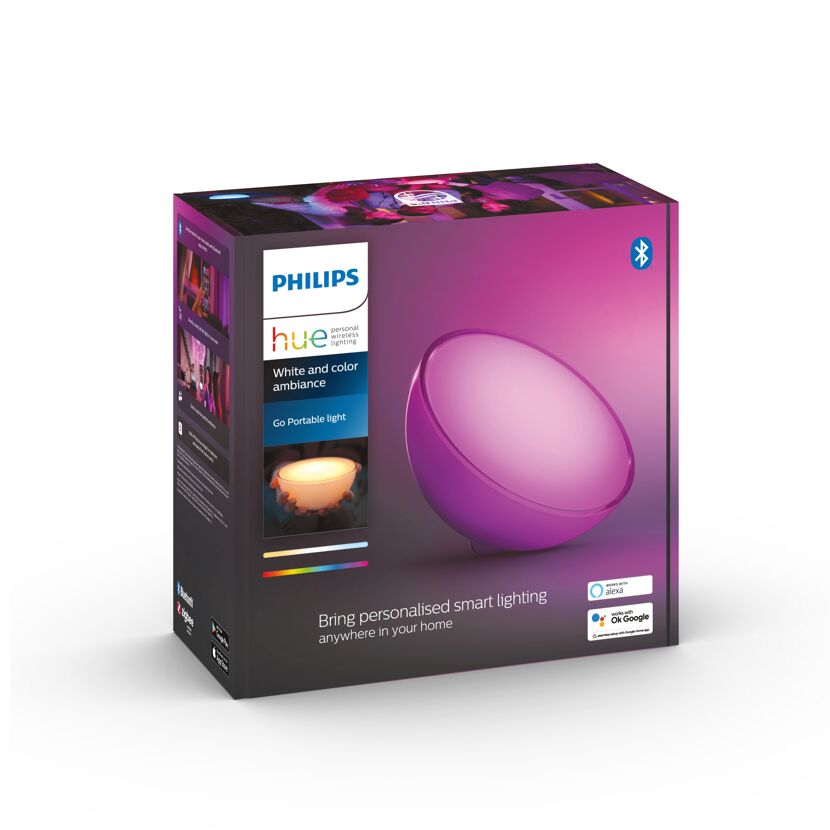 LED-Tischleuchte 'Hue White & Color Ambiance Go' weiß 520 lm
