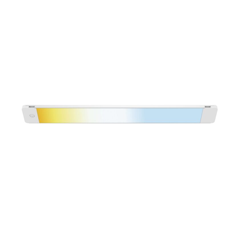 LED-Unterbauleuchte 'Alba' mit Farbverlauf von warm- zu kaltweißem Licht.