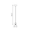 Pendel Basic Stahl, matt, E27, 100 cm Länge