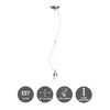 Pendelleuchte Basic Deluxe Stahl matt E27