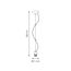 Pendel Basic Deluxe Stahl, matt, E27, 100 cm Länge