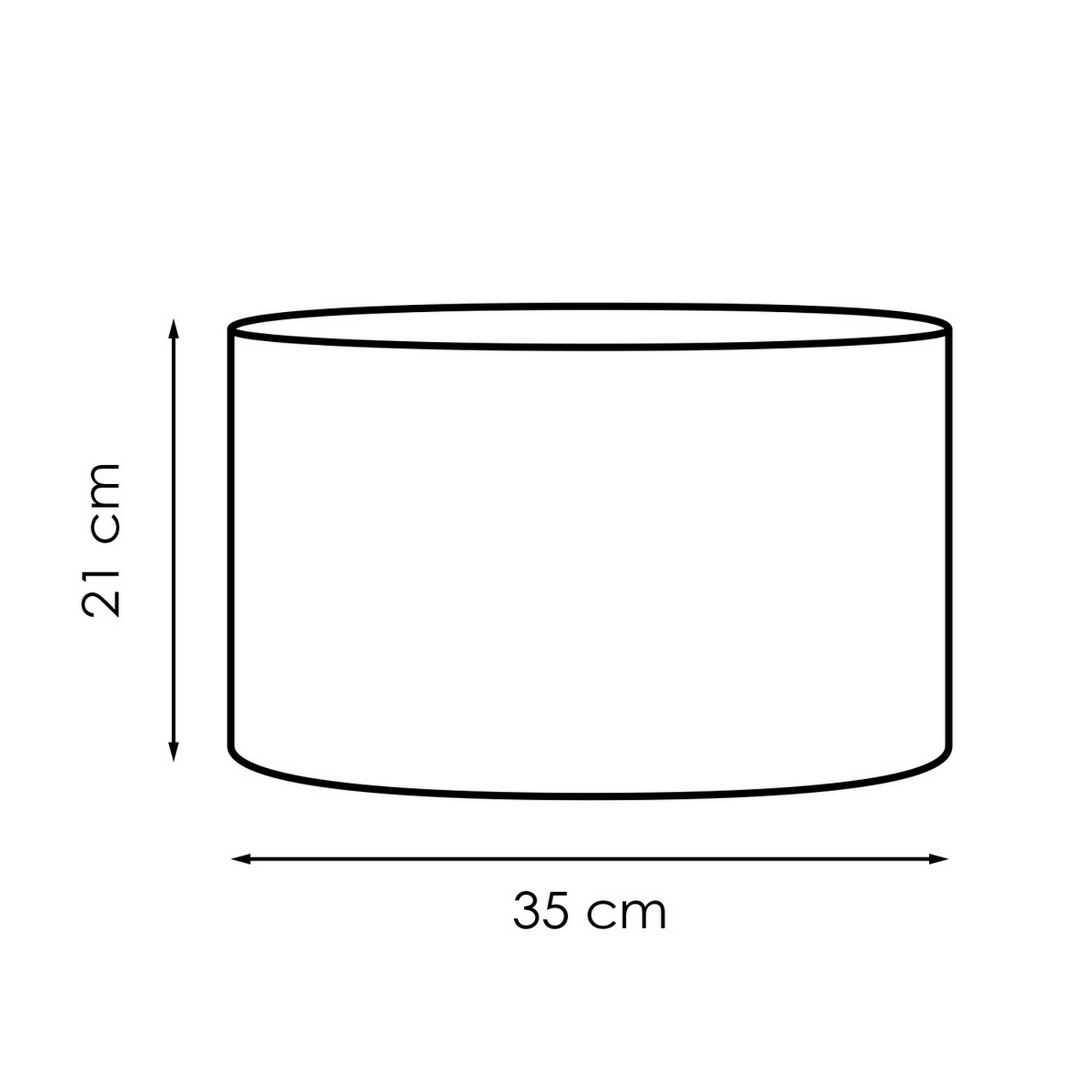 Lampenschirm 'Home Sweet Home' weiß Ø 35 x 21 cm + product picture