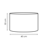 Lampenschirm 'Home Sweet Home' beige Ø 40 x 22 cm
