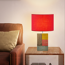 Lampenschirm 'Home Sweet Home' rot Ø 30 x 20 cm