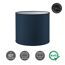 Dunkelblauer Lampenschirm, handgefertigt