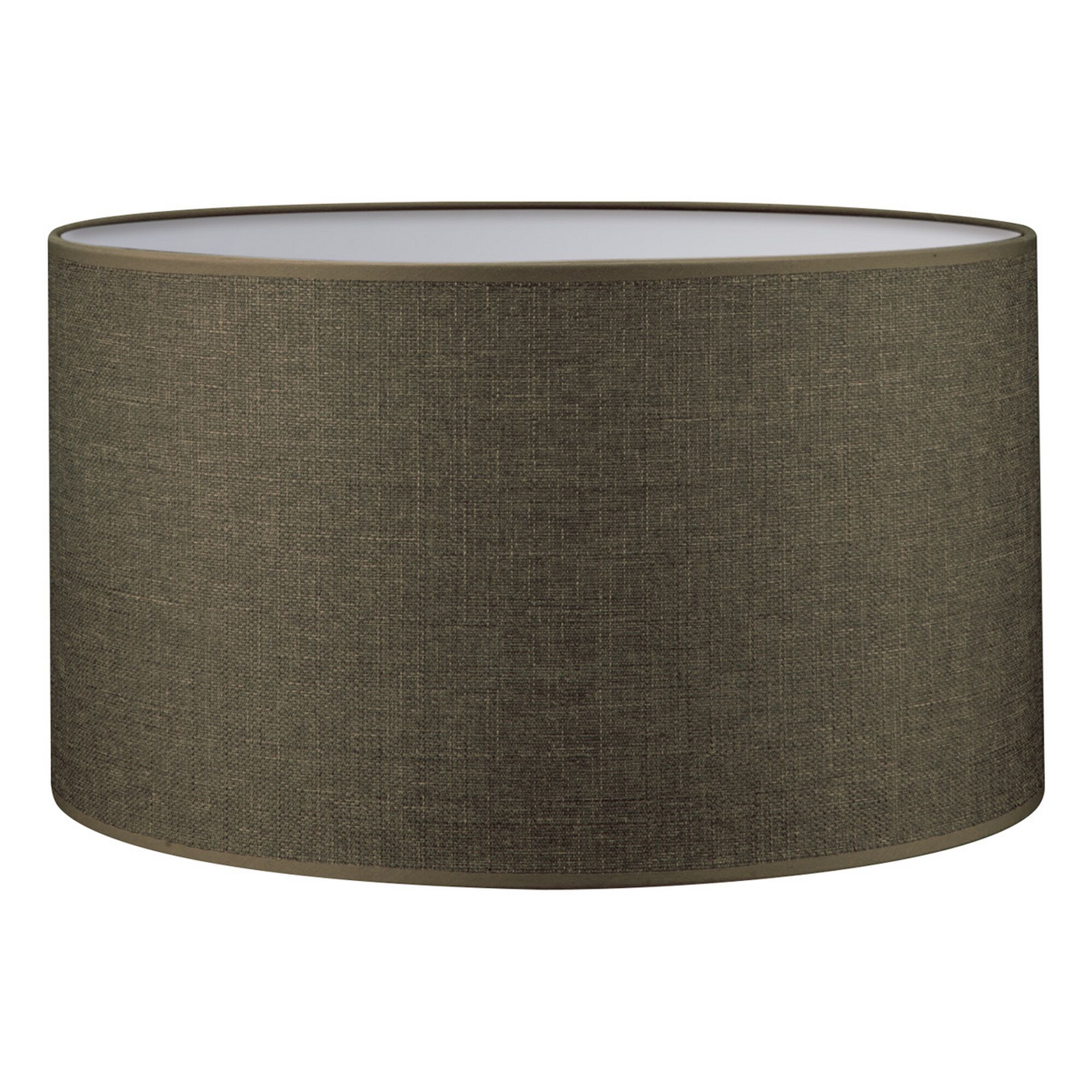 Runder Lampenschirm in Braun