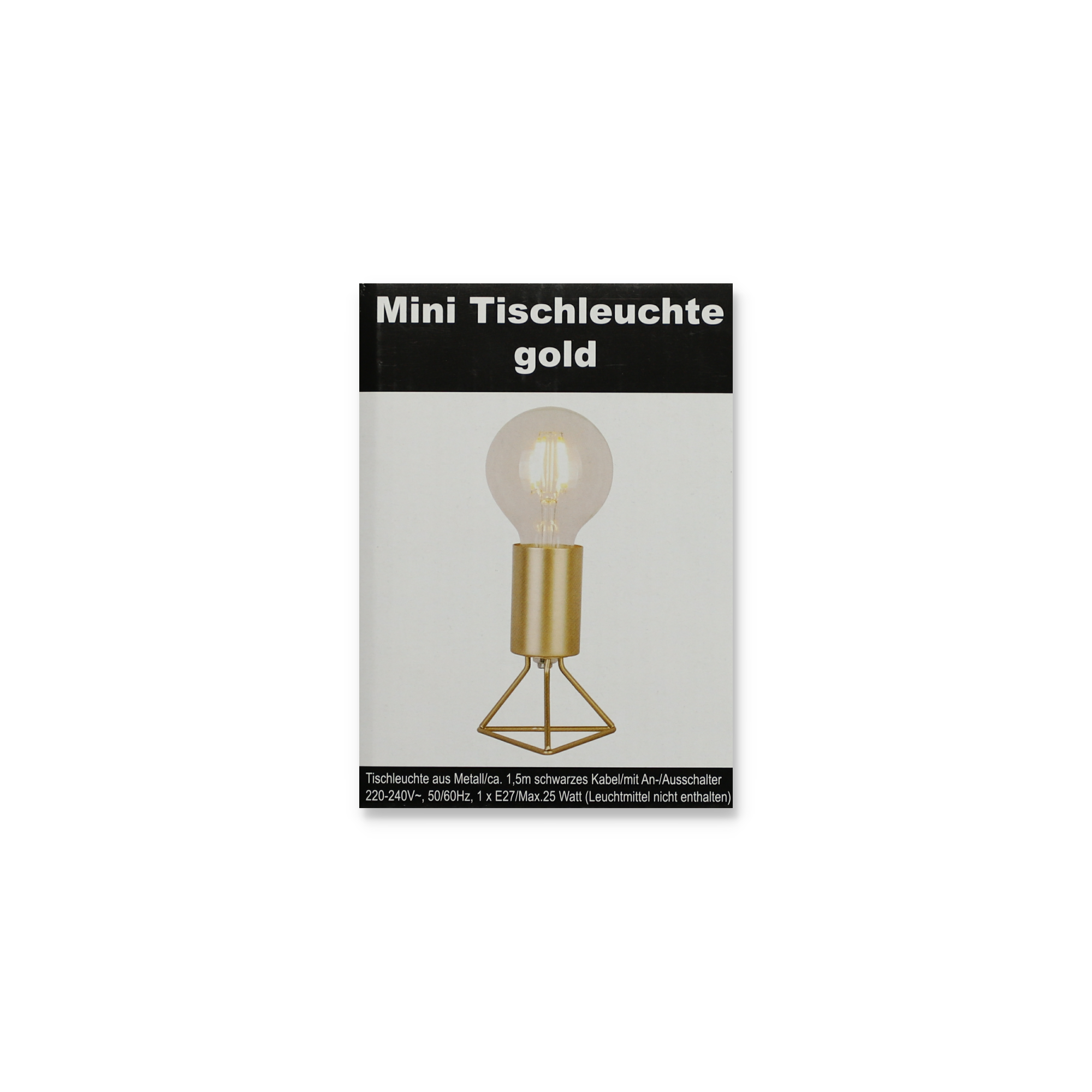 Tischleuchte 'Mini' gold 8,8 x 12,5 cm + product picture