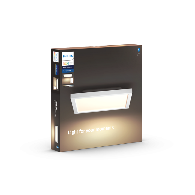 Bild von LED-Panelleuchte 'Hue White Ambiance Aurelle' eckig, weiß 2200 lm