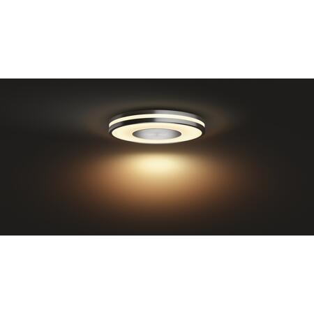 4. Bild von LED-Deckenleuchte 'Hue White Ambiance Being' silbern 2400 lm Ø 34,8 cm