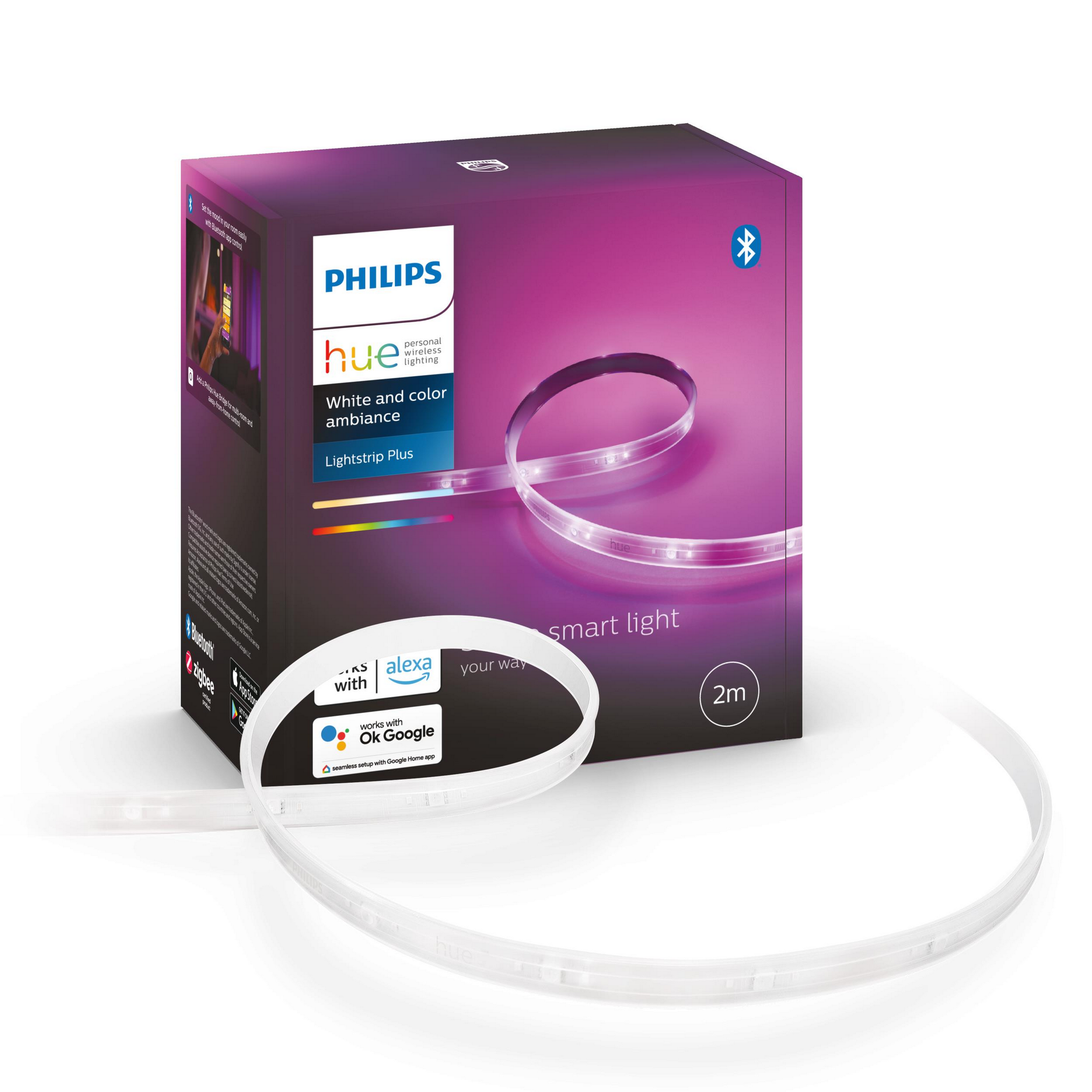 LED-Lightstrip Plus 'Hue White Color & Ambiance' Basis 2 m 1600 lm inkl. Netzteil + product picture