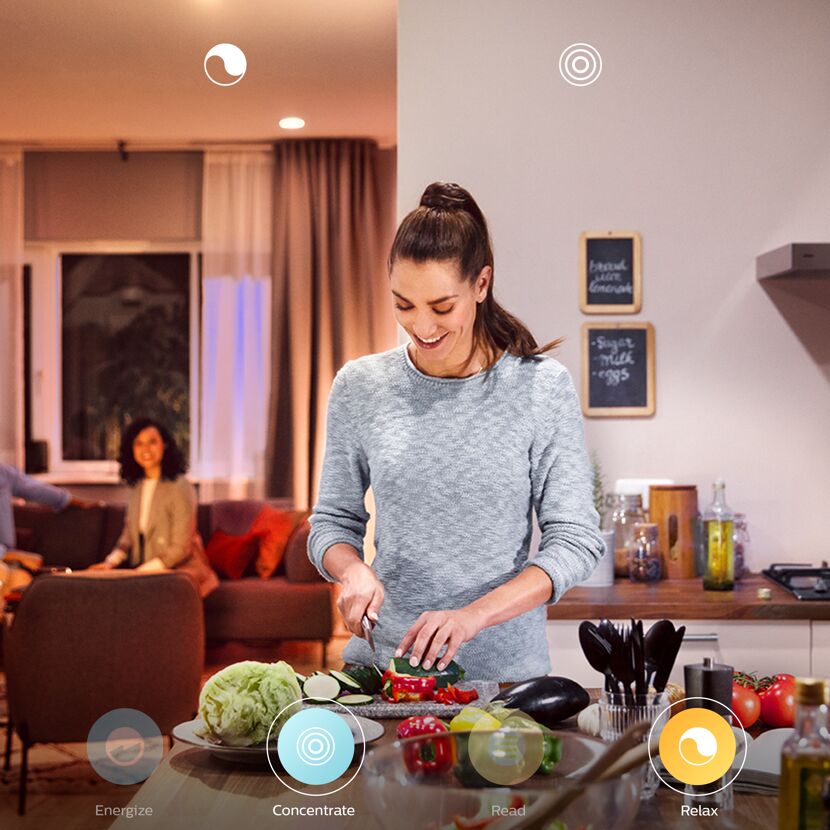 LED-Deckenleuchte 'Hue White Ambiance Fair' weiß 3000 lm Ø 44,4 cm