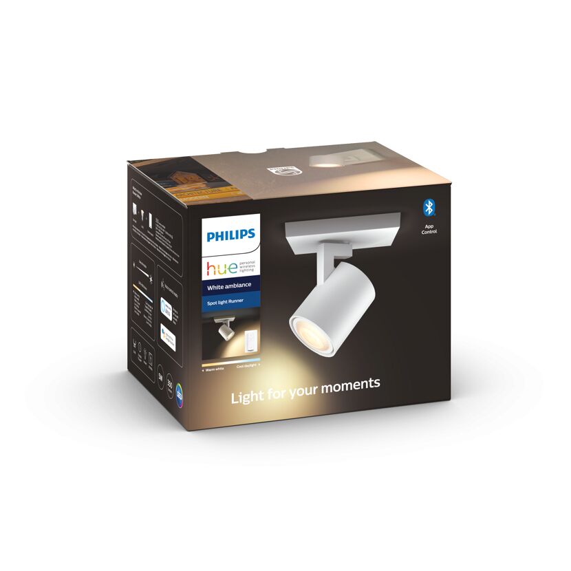 LED-Spot 'Hue White Ambiance Runner' 1-flammig 250 lm inkl. Dimmschalter