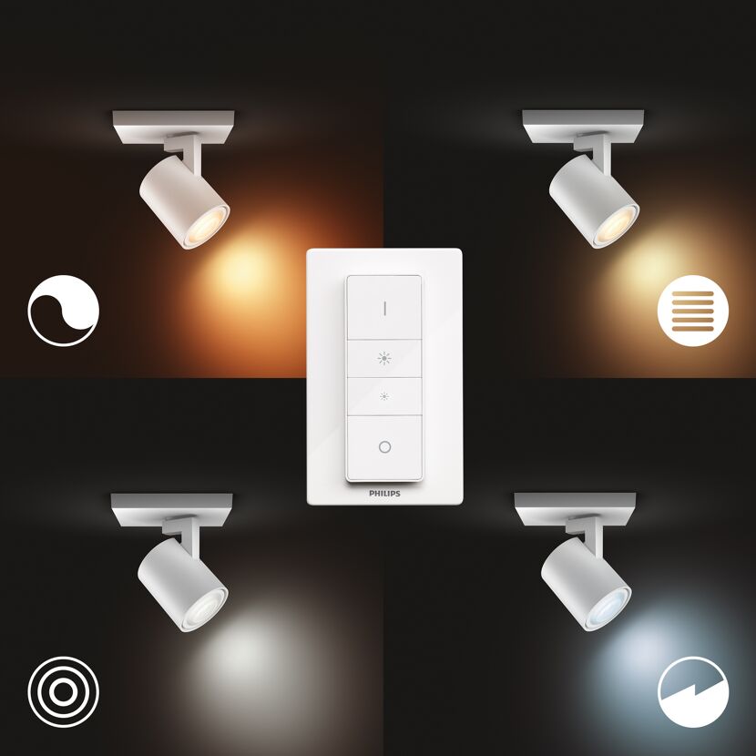 LED-Spot 'Hue White Ambiance Runner' 1-flammig 250 lm inkl. Dimmschalter