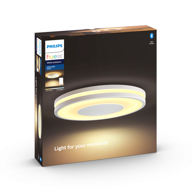 Bild von LED-Deckenleuchte 'Hue White Ambiance Being' weiß 2400 lm Ø 34,8 cm