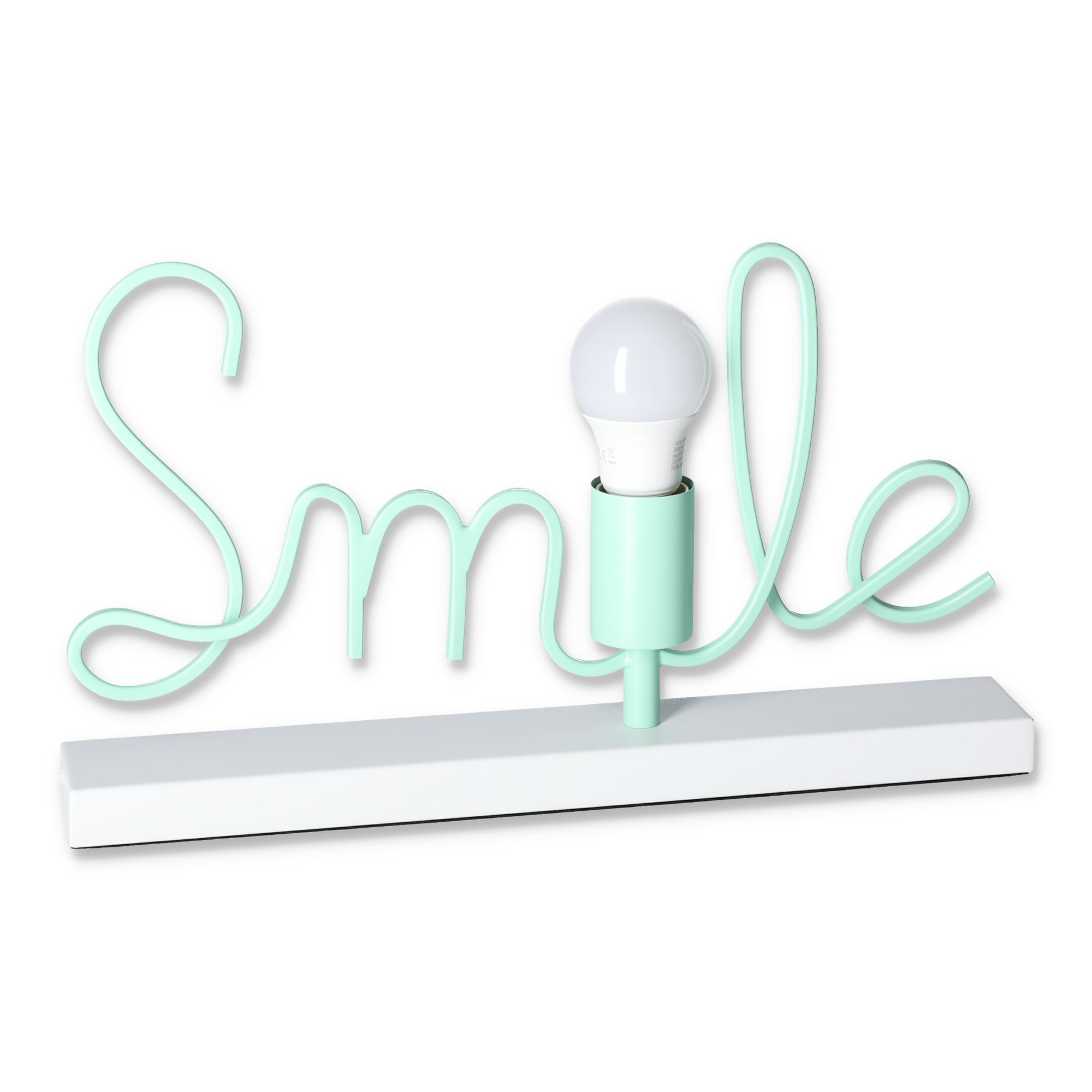 Tischleuchte 'Smile' türkis 40 x 23 cm + product picture