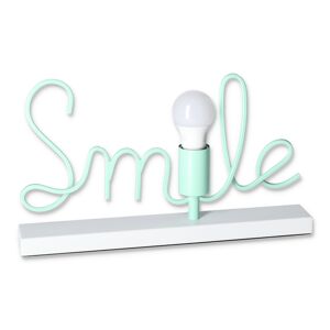 Tischleuchte 'Smile' türkis 40 x 23 cm