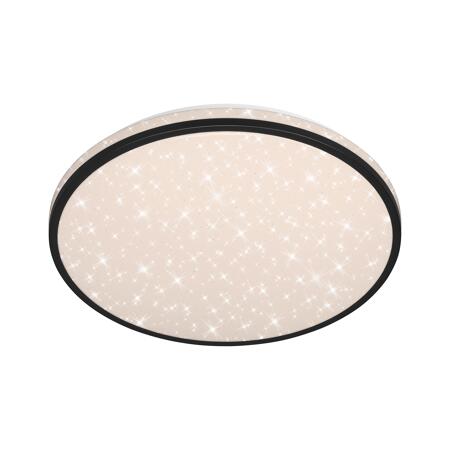 4. Bild von LED-Deckenleuchte 'Skizo' mit Sternendekor, schwarz, 2400 lm, Ø 38 cm