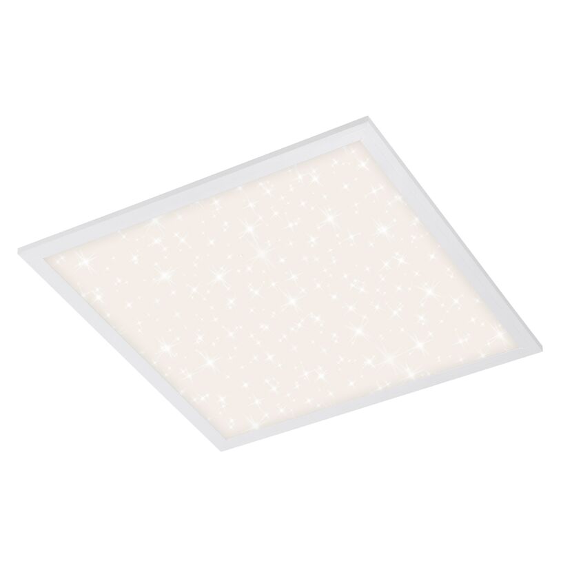 LED-Deckenleuchte 'Pallas' mit Sternendekor, weiß, 2400 lm, 45 x 45 cm