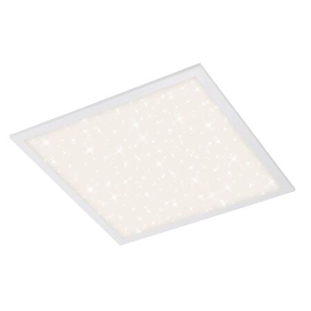 2. Bild von LED-Deckenleuchte 'Pallas' mit Sternendekor, weiß, 2400 lm, 45 x 45 cm