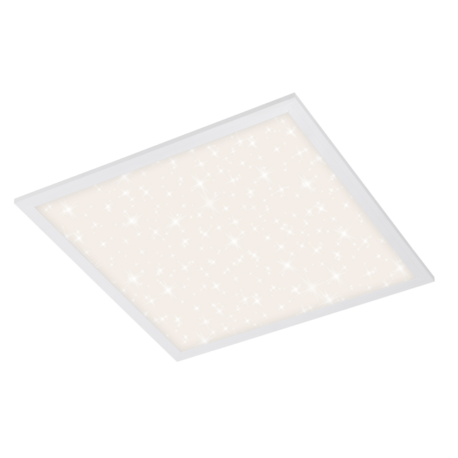 Bild von LED-Deckenleuchte 'Pallas' mit Sternendekor, weiß, 2400 lm, 45 x 45 cm
