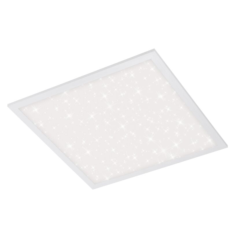 LED-Deckenleuchte 'Pallas' mit Sternendekor, weiß, 2400 lm, 45 x 45 cm