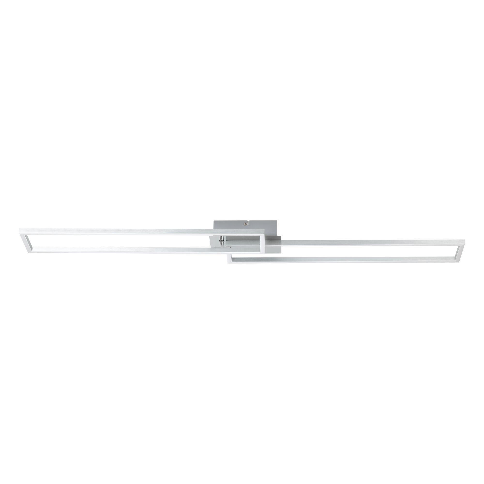 Silberfarbene LED-Deckenleuchte
