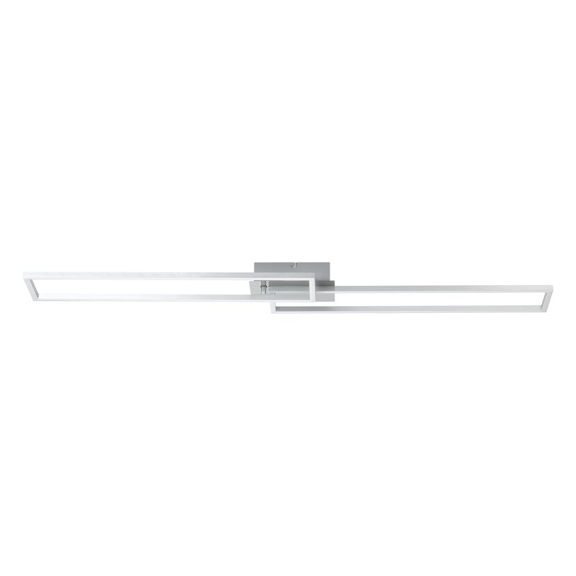 Silberfarbene LED-Deckenleuchte