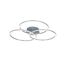 Moderne LED-Deckenleuchte Fabienne mit drei Ringen