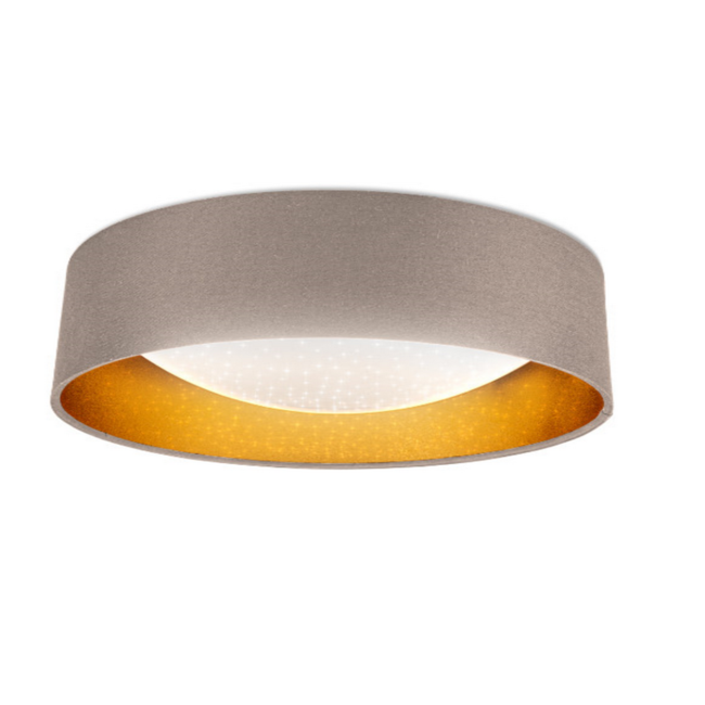 Bild von LED-Deckenleuchte mit Sterneneffekt taupe/gold Ø 40 cm