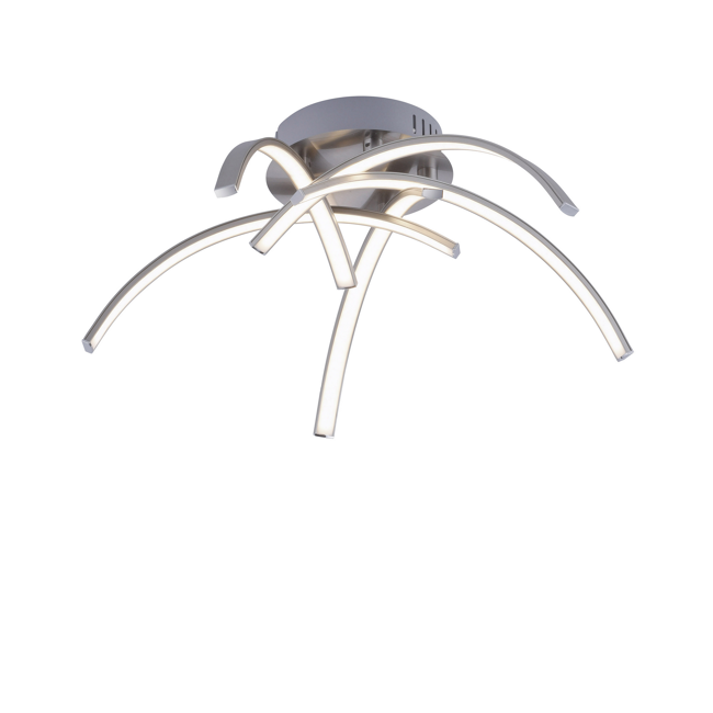 Bild von LED-Deckenleuchte 'Valerie' stahlfarben 21 W Ø 47 cm