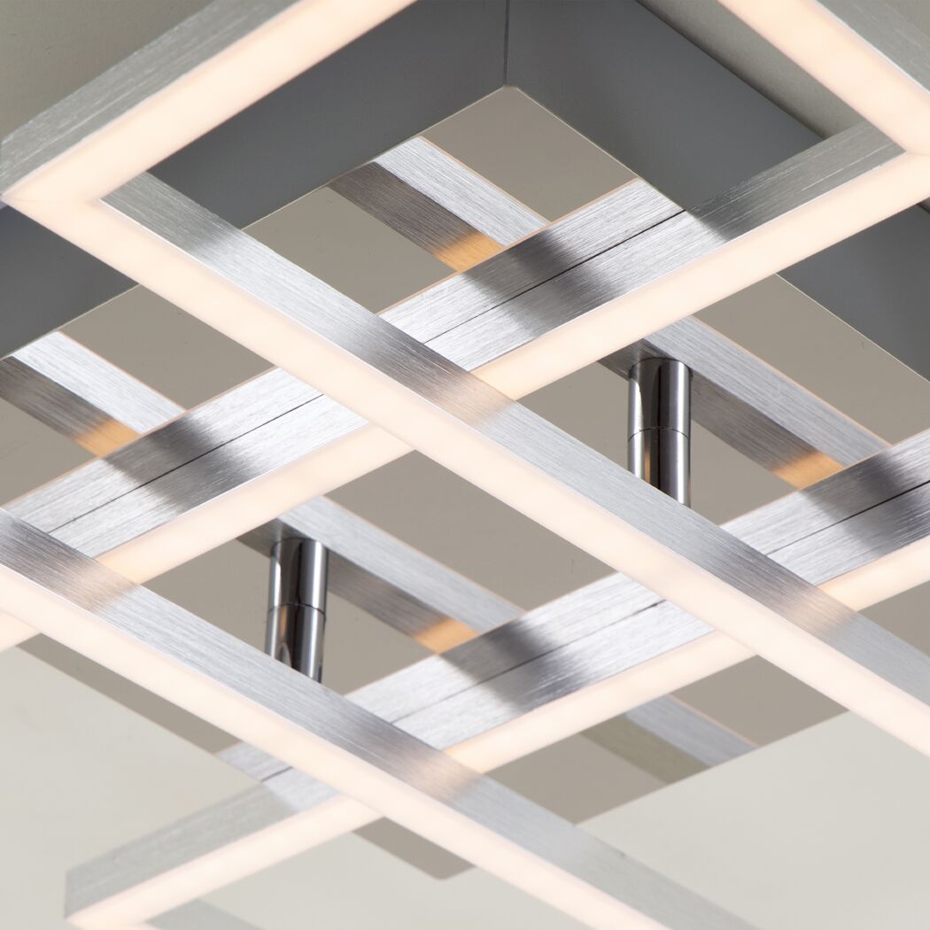 LED-Deckenleuchte 'Frame' dimmbar 57 W 4800 lm warmweiß 72,4 x 8 x 72,4 cm