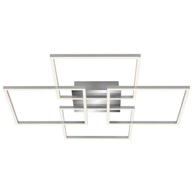 Bild von LED-Deckenleuchte 'Frame' chromfarben/aluminiumfarben 4800 lm, 72,4 x 72,4 cm