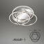 LED-Deckenleuchte 'Frame' chromfarben/aluminiumfarben 4800 lm, Ø 52,5 cm