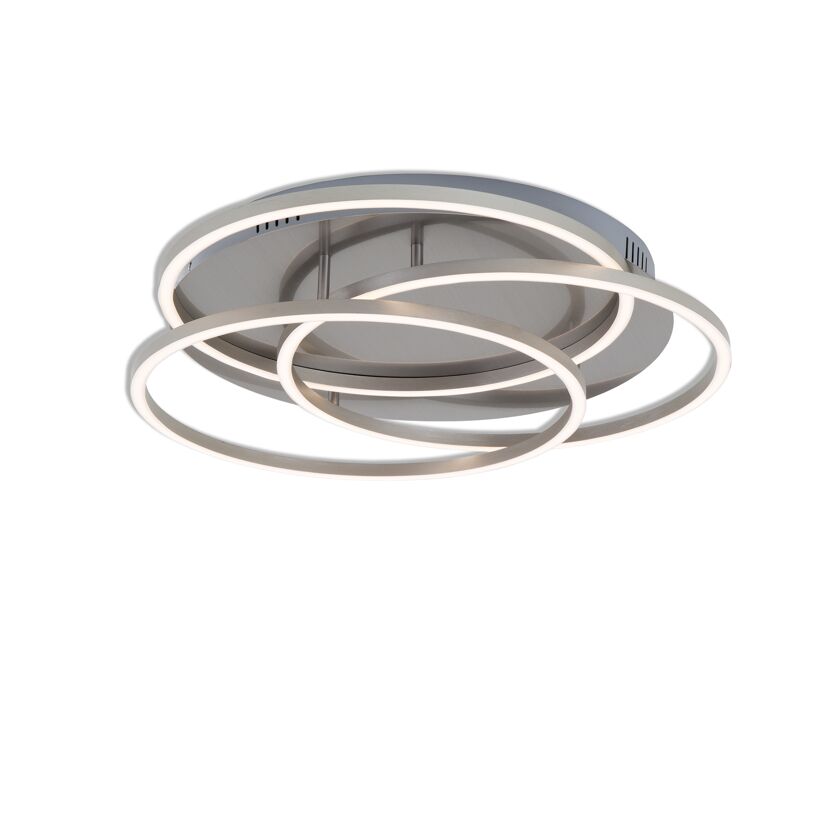 LED-Deckenleuchte 'Frame' matt-nickelfarben 4800 lm, Ø 52,5 cm