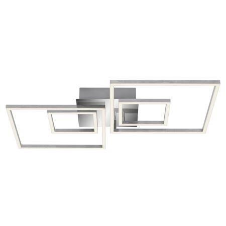 2. Bild von LED-Deckenleuchte 'Frame' chromfarben/aluminiumfarben 3600 lm, 52 x 43,8 cm